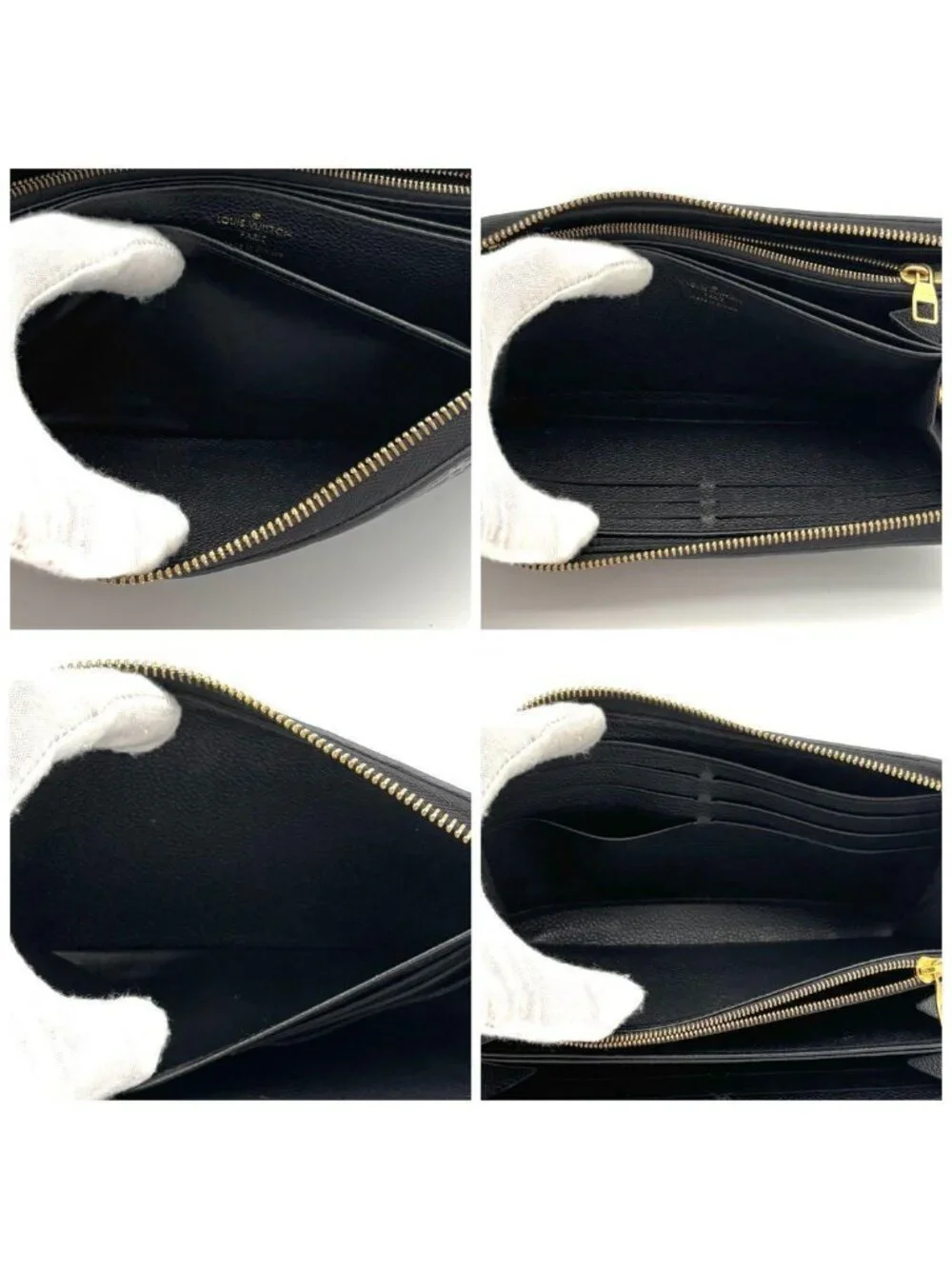 Louis Vuitton Wallet Zippy Monogram Black